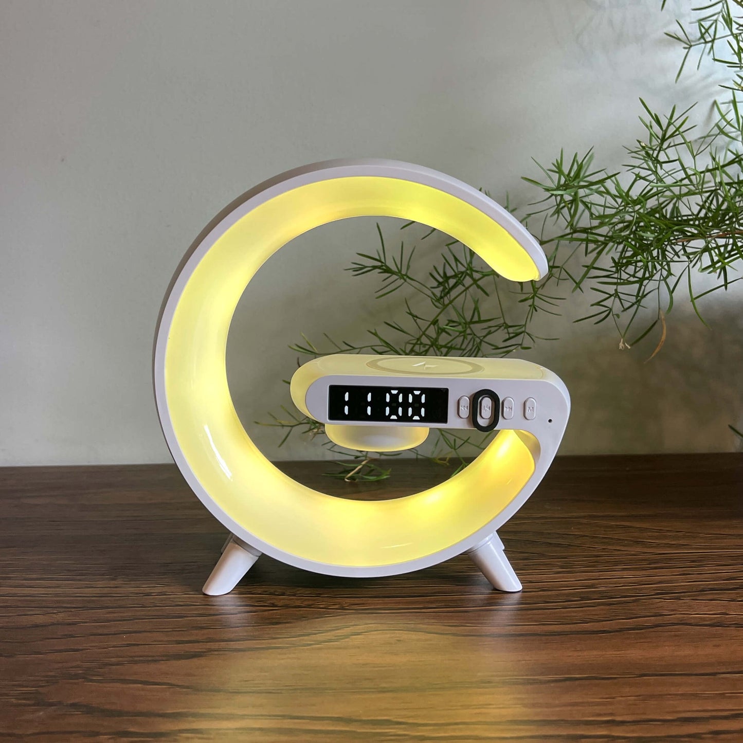 G Lamp With 15W Fast Wireless Charging-Bluetooth Speaker & Alarm Clock
