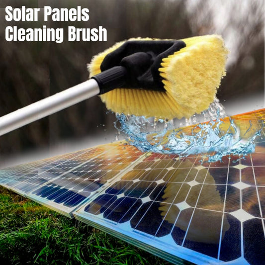 Imported Telescopic Solar Panel Cleaning Brush | Aluminum pole design