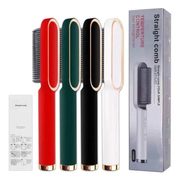 Hqt-909 Hair Straightener Ceramic Heated Hair Brush Gadget Bazaar