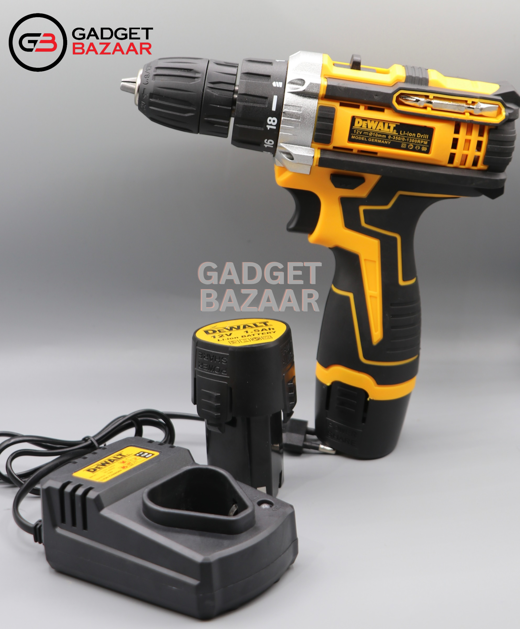 Dewalt 12V Lithium-Cordless Driver-Drill with Complete Toolkit