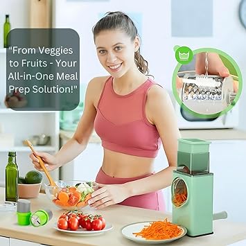 Multifunctional Rotary Vegetable Cutter Gadget Bazaar