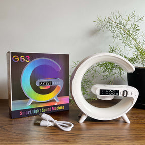 G Lamp With 15W Fast Wireless Charging-Bluetooth Speaker & Alarm Clock