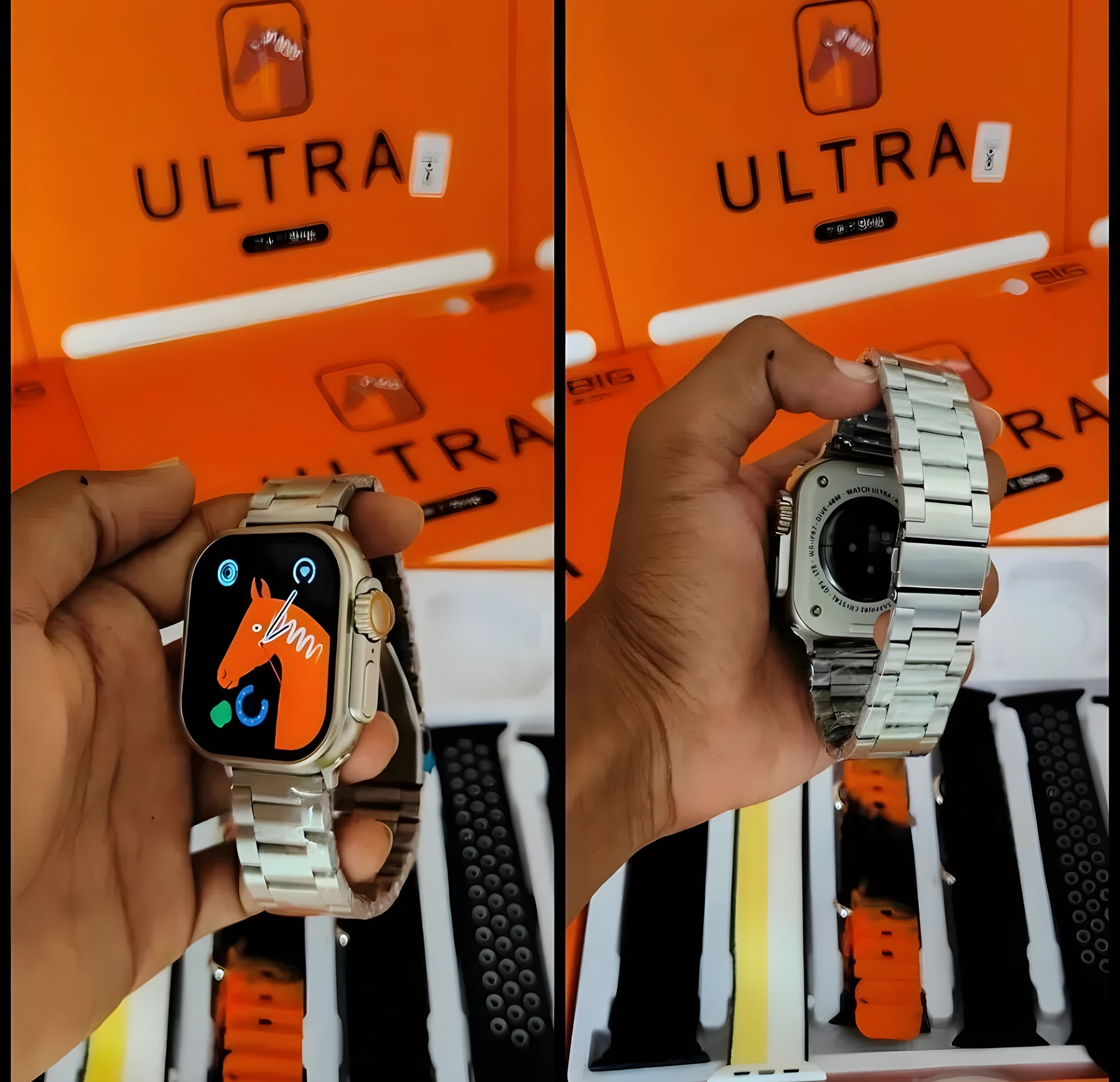 Latest 7in1 Ultra Smart Watch 7 Straps Watch