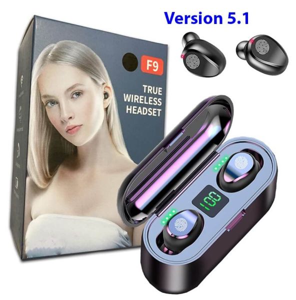 F9 Wireless Earbuds Wireless Bluetooth V5.0 Headset